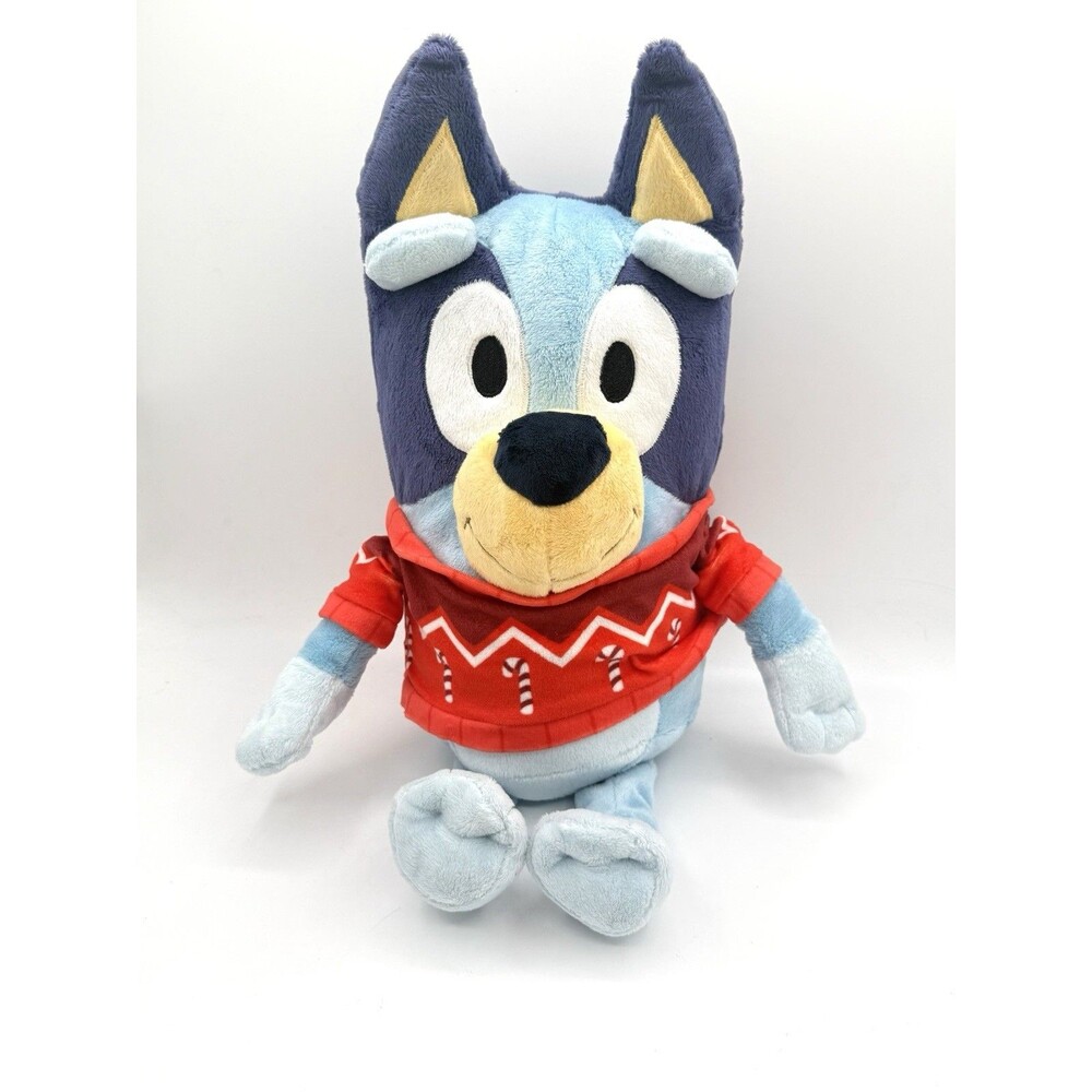 Bluey Christmas Holiday Sweater Plush 12" Toy Stuffed‎ Animal EUC